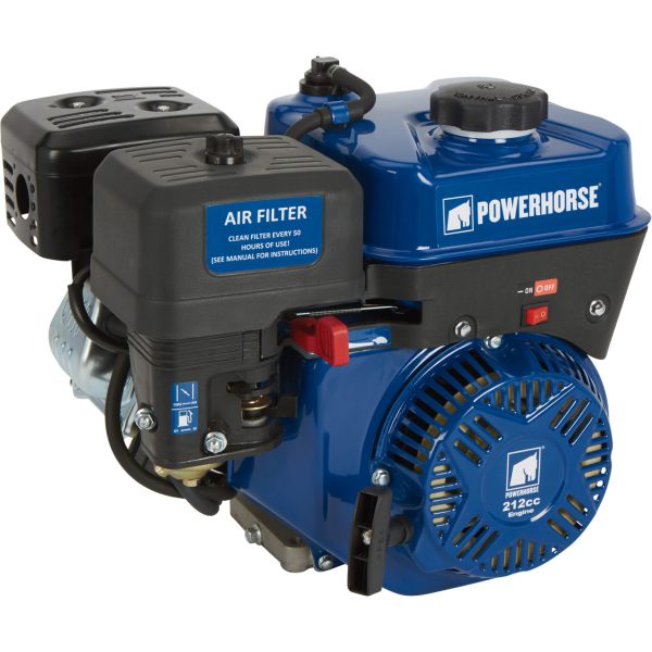 Powerhorse OHV Horizontal Engine 212cc 6 HP 3 4in x 2 7 16in Shaft