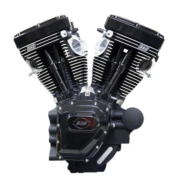 SS Cycle T111 Long Block Black Edition Engine with 585 Camshafts