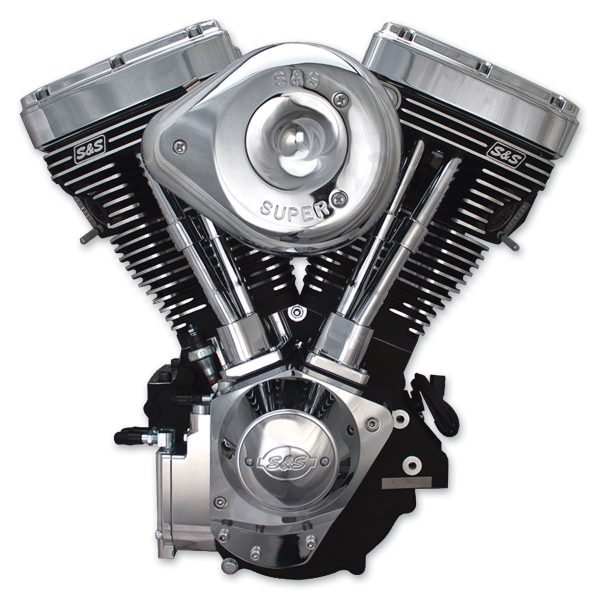 SS Cycle V124 V Series Complete Wrinkle Black Engine